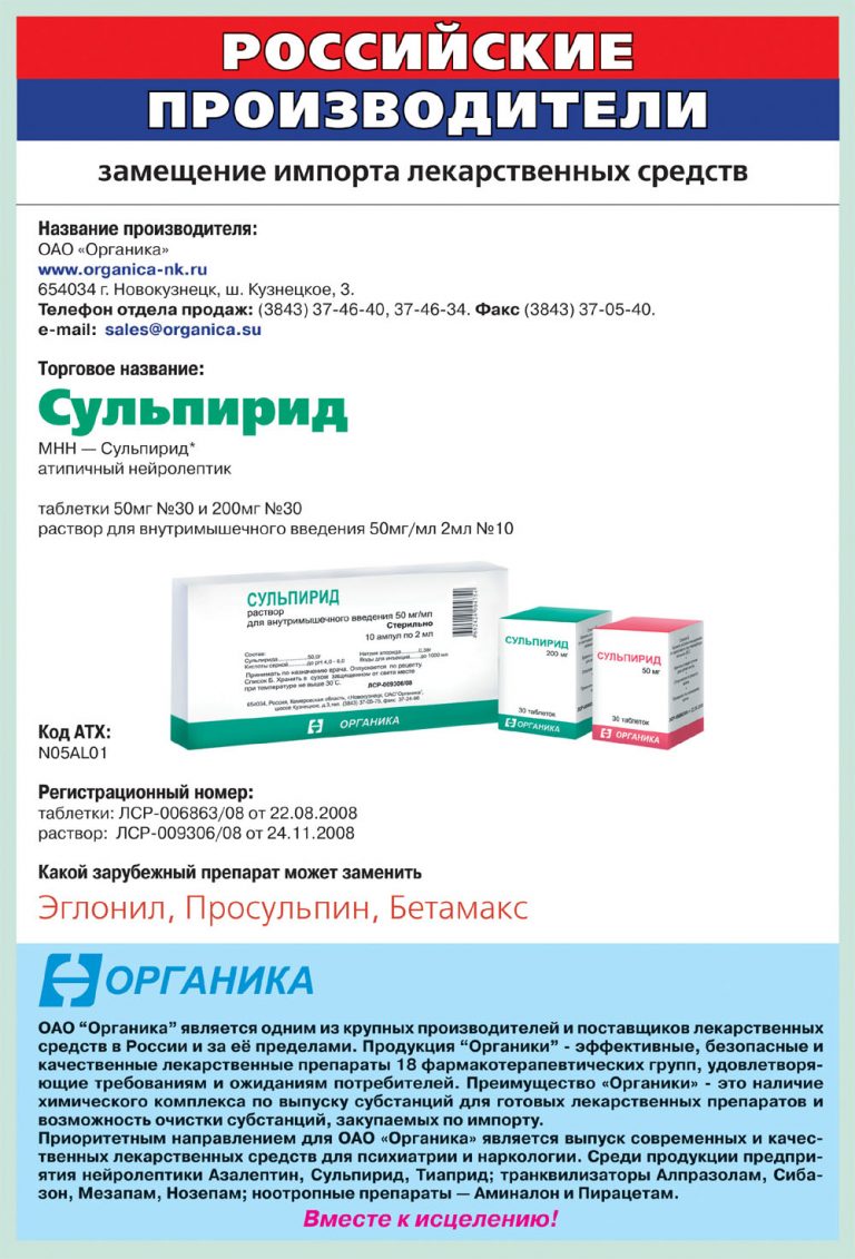 Сульпирид Уколы Купить В Воронеже